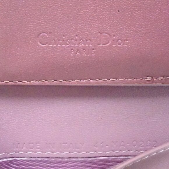 DIOR Pink Leather Wallet - Picture 10 of 10